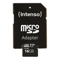 Intenso Professional microSDHC-kaart 16 GB Class 10, UHS-I Incl. SD-adapter - thumbnail