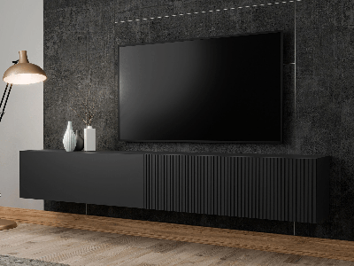 Tv-meubel BATIDA 2 deuren zwart