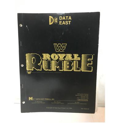 WWF Royal Rumble Flipperkast Handleiding 1994
