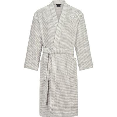 Cawö Cawo Heren Home Kimono, extra licht L 6536 natur-stein