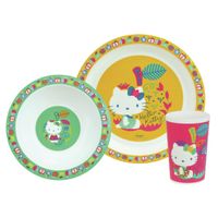 Kinder ontbijt set Hello Kitty 3-delig van kunststof