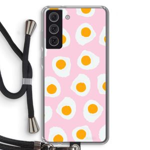 Dancing eggs: Samsung Galaxy S21 FE Transparant Hoesje met koord