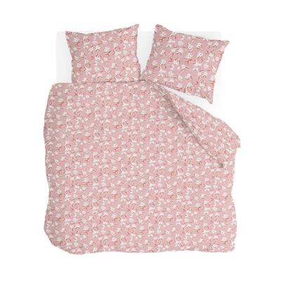 Walra dekbedovertrek Floral Fusion 140x220 cm + 2x 60x70 cm roze