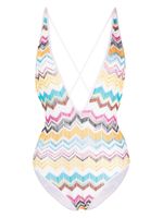 Missoni maillot de bain à motif zigzag - Blanc