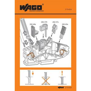 Wago 210-424 zelfklevend teken Zwart, Oranje, Wit