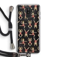 Gymboys: Samsung Galaxy J8 (2018) Transparant Hoesje met koord