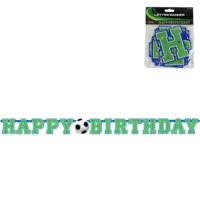 Amscan Letterslinger happy birthday voetbal 135 cm | 24 stuks
