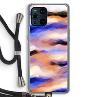 Donkere Wolken: Oppo Find X3 Transparant Hoesje met koord