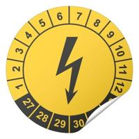 Keuringssticker elektrische keuringen Ø 40 mm - 600 stuks (op rol)