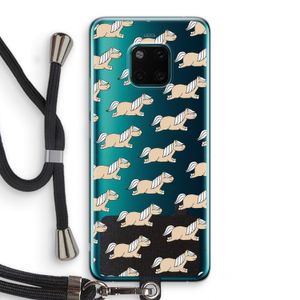 Ponys: Huawei Mate 20 Pro Transparant Hoesje met koord