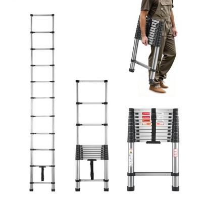 VEVOR Telescopische Ladder Uitschuifladder RVS Opvouwbare Ladder Trapladder 3140mm