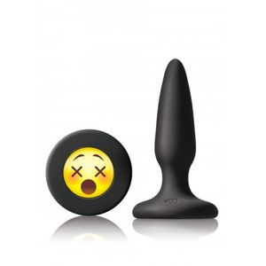 NS Novelties - Mojis Plug #WTF Siliconen Anale Plug Zwart