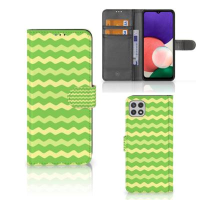 Samsung Galaxy A22 5G | Telefoon Hoesje | Waves Green