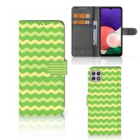 Samsung Galaxy A22 5G | Telefoon Hoesje | Waves Green