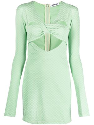 AMBUSH robe courte à détails de découpes - Vert