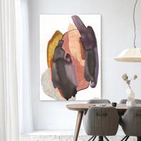 Urban Cotton Wandkleed 'Magnetism' 145 x 190cm in Frame - black