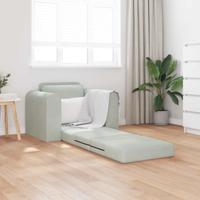 Vouwsofa Bed Lichtgrijs 98 x 71 x 83 cm Fluweel