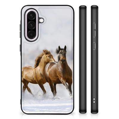 Samsung Galaxy A56 Dierenprint Telefoonhoesje Paarden Samsung Galaxy A56 Dierenprint Telefoonhoesje Paarden