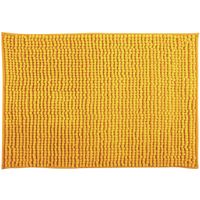 MSV Badkamerkleed/badmat - kleedje voor op de vloer - saffraan geel - 60 x 90 cm - Microvezel   -