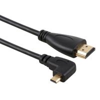 50cm 4K HDMI Male naar Micro HDMI rechts schuin mannelijke vergulde adapterkabel