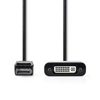 DisplayPort - DVI-kabel | DisplayPort male - DVI-D 24+1-pins female | 0,2 m | Zwart [CCGP37250BK02] - thumbnail