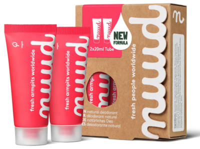 Nuud Care Deodorant Starter Pack Red 2x 20ml Nuud Care Deodorant Starter Pack Red 2x 20ml