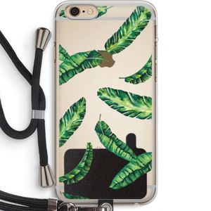 Lange bladeren: iPhone 6 PLUS / 6S PLUS Transparant Hoesje met koord