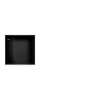 Looox Colour BoX inbouwnis - 30x30x10cm - RVS Zwart mat cbox30mz