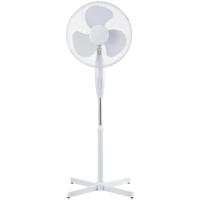 Statiefventilator 40cm draaiend 40W wit - 8652573 Statiefventilator 40cm draaiend 40W wit - 8652573