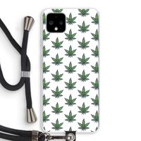 Weed: Pixel 4 XL Transparant Hoesje met koord Weed: Pixel 4 XL Transparant Hoesje met koord