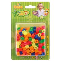 Hama strijkkralen maxi neon mix (51), 250st.
