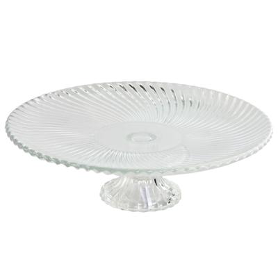 Dinerbord Home ESPRIT Transparant Kristal 26 x 26 x 8 cm