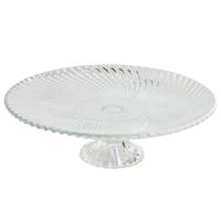 Dinerbord Home ESPRIT Transparant Kristal 26 x 26 x 8 cm