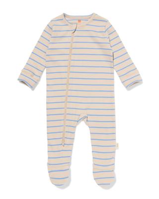 HEMA Newborn meegroeiboxpakje strepen ecru (ecru)