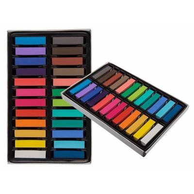 Carnaval Haarkrijt - 24x stuks kleuren - voor festivals/carnavals - uitwasbaar - haarkrijtjes