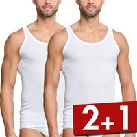 Schiesser 2 stuks Essentials Fine Rib Undershirts 3XL - thumbnail