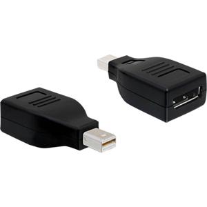 DeLOCK 65238 tussenstuk voor kabels mini Displayport 1.2 Displayport Zwart