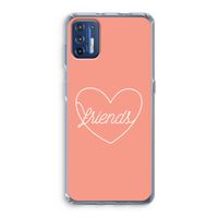 Friends heart: Motorola Moto G9 Plus Transparant Hoesje