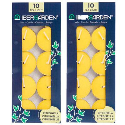 Citronella waxinelichtjes - kaarsjes - 2.5 branduren - 20x stuks