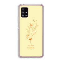 No rain no flowers: Samsung Galaxy A51 5G Transparant Hoesje