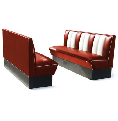 Classic Retro Diner Bank Bel Air HW180 Ruby