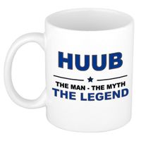 Huub The man, The myth the legend cadeau koffie mok / thee beker 300 ml