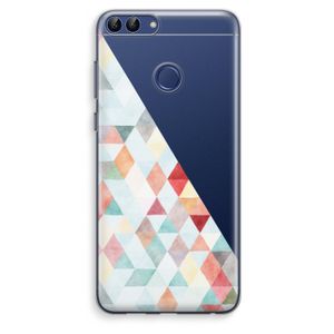 Gekleurde driehoekjes pastel: Huawei P Smart (2018) Transparant Hoesje