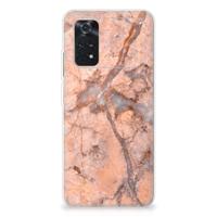 Xiaomi Poco M4 Pro 4G | TPU | Siliconen hoesje | Marmer Oranje