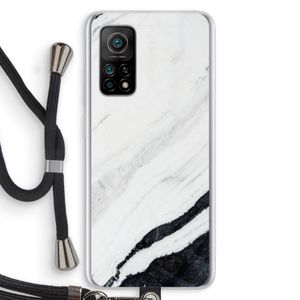 Elegante marmer: Xiaomi Mi 10T 5G Transparant Hoesje met koord