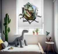 3D boze T-rex Rolgordijn kinderkamer