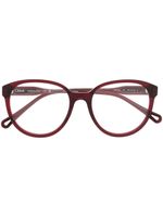 Chloé Eyewear lunettes de vue à monture ronde - Rouge