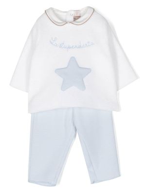 La Stupenderia survêtement à patch étoile - Blanc