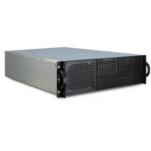 Inter-Tech IPC 3U-30255 Rackkg Zwart, Roestvrijstaalkg