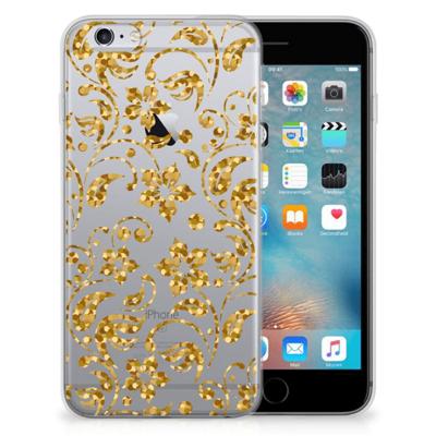 Apple iPhone 6 | 6s | TPU Case | Gouden Bloemen Apple iPhone 6 | 6s | TPU Case | Gouden Bloemen